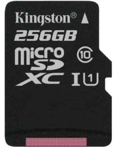 Карта памяти MicroSD 256Gb Class 10 Canvas Select UHS I U1 Kingston