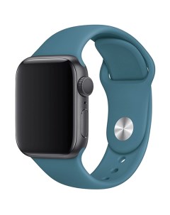 Ремешок SPORT для Apple Watch 38 40 мм силикон голубой Interstep
