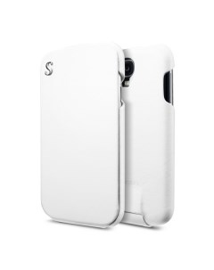 Чехол кожаный для Samsung Galaxy S4 Illuzion Legend белый Sgp