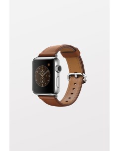Ремешок Apple Watch 42 mm кожаный коричневый Thl