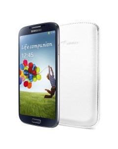 Чехол кожаный для Samsung Galaxy S4 Crumena белый Sgp