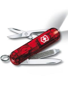 Мультитул SwissLite красный прозрачный 7 опций Victorinox