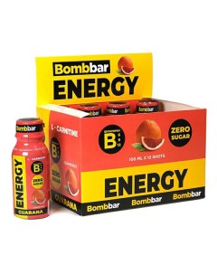 Энергетик Energy L Carnitine Guarana со вкусом грейпфрута 100 мл Bombbar