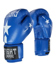 Перчатки боксёрские 12 унций цвет синий Fight empire