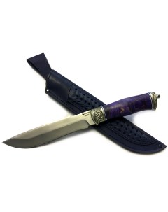 Нож Бизон BOHLER S390 стабилизированная карельская береза Петров