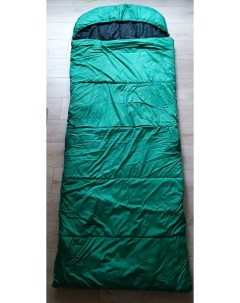 Спальный мешок с капюшоном 90х228 см зеленый Nobrand