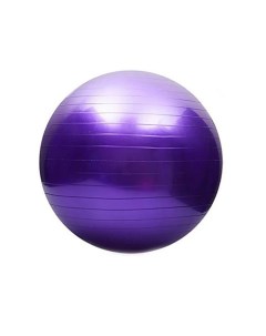 Гимнастический мяч для фитнеса с насосом глянцевый фиолетовый 95 см Urm