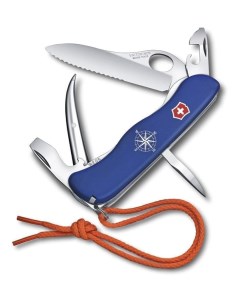 Нож перочинный Skipper Pro 111 мм 12 функций со шнурком синий Victorinox