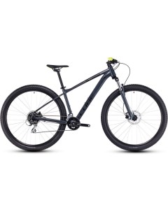 Горный велосипед Aim Pro 29 год 2023 цвет Серебристый Желтый ростовка 20 Cube