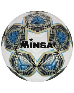 Мяч футбольный PU машинная сшивка 12 панелей размер 5 445 г Minsa