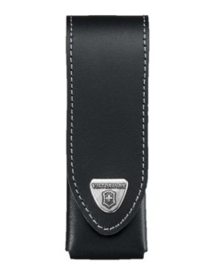 Чехол на ремень для ножей 111 мм толщиной до 3 уровней кожаный чёрный Victorinox