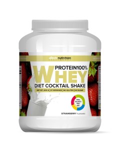 Протеин Whey Protein 100 2010 гр клубника Atech nutrition