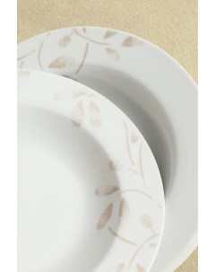 Тарелка суповая OM070185662 22 см белый бежевый Tognana