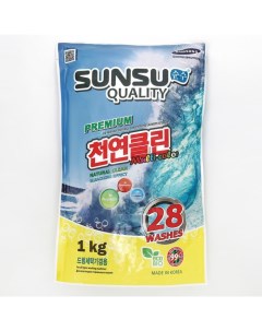 Стиральный порошок SUNSU Q концентрированный для стирки цветного белья 1 кг Sunsu quality