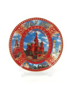Декоративная тарелка Державная Москва 10x10 см Семейные традиции