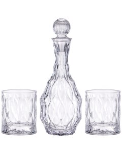 Графин штоф для виски со стаканами стекло 1 4 л 337 128 Alegre glass