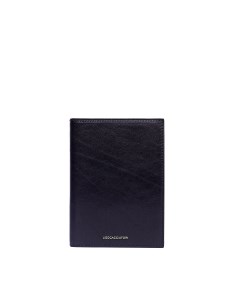 Черный кошелек Passport из гладкой кожи Ugo cacciatori