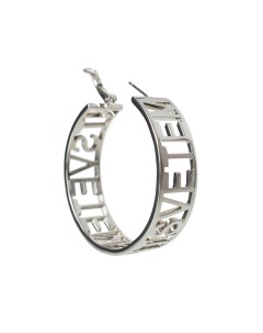 Серьги кольца с логотипом Vetements