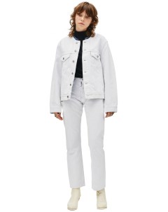 Джинсовая куртка в белой краске Maison margiela
