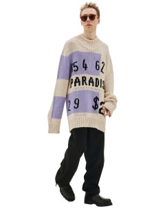 Вязаный свитер с принтом Paradise Jil sander