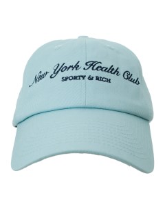 Голубая кепка с вышивкой NY Health Club Sporty & rich