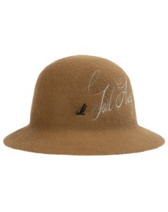 Шерстяная шляпа с вышитым логотипом Junya watanabe