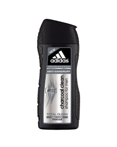 Шампунь для мужчин очищающий против перхоти Charcoal Clean Adidas