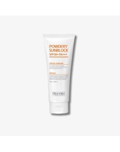 Солнцезащитный крем с матирующим эффектом Powdery Sun Block SPF50 PA 100 Cellbycell