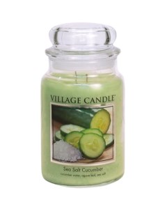 Ароматическая свеча Sea Salt Cucumber большая Village candle