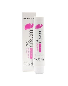 Шёлковый крем для ног с пудрой Silky Cream Aravia professional