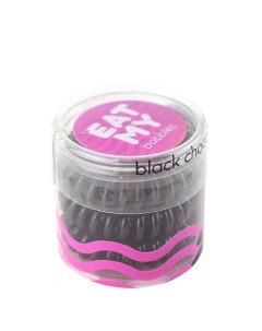 Резинка для волос в цвете Чёрный шоколад мини упаковка Eat my