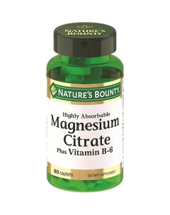 Цитрат магния с витамином В6 1 56 г Nature’s bounty