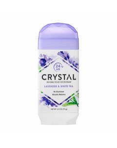 Дезодорант твердый невидимый Лаванда и Белый чай Crystal