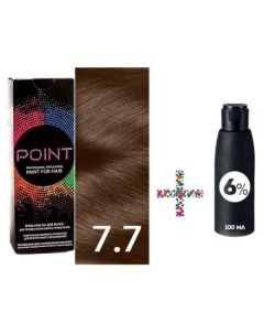 Крем краска для волос 7 7 и крем окислитель 6 Point