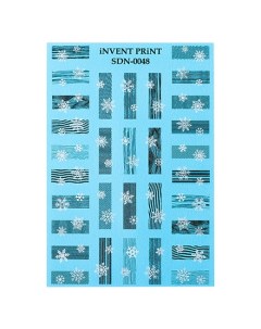 Слайдер дизайн Новый год Зима Снежинки SDN 48 Invent print