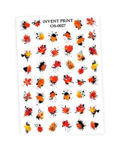 Набор Слайдер дизайн Осень Веточки Листья OS 27 3 шт Invent print