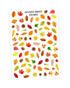 Набор Слайдер дизайн Осень Веточки Листья OS 11 3 шт Invent print