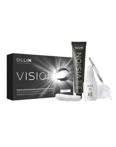 OLLIN Набор для окрашивания бровей и ресниц Vision графит Ollin professional