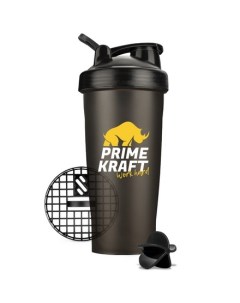 Шейкер спортивный черный Prime kraft