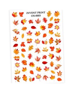 Набор Слайдер дизайн Осень Веточки Листья OS 03 3 шт Invent print
