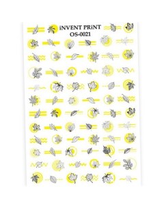 Набор Слайдер дизайн Осень Веточки Листья OS 21 3 шт Invent print