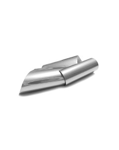 Набор Фольга для дизайна ногтей Поталь 4x100 см серебро 3 шт Runail