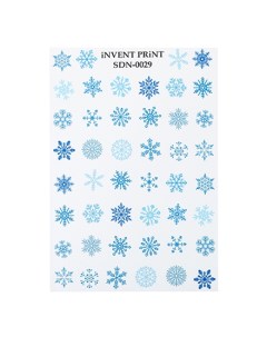 Слайдер дизайн Новый год Зима Снежинки SDN 29 Invent print