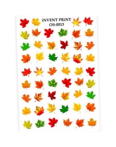 Слайдер дизайн Осень Веточки Листья OS 13 Invent print