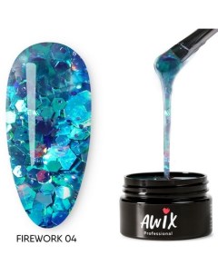 Гель лак Firework 04 Awix professional