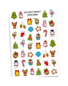 Набор Слайдер дизайн Новый год Зима Рождество SDN 66 3 шт Invent print