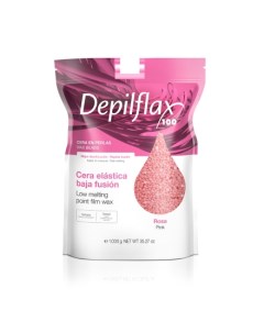 Воск Пленочный EXTRA Elastic в гранулах розовый 1000гр Depilflax