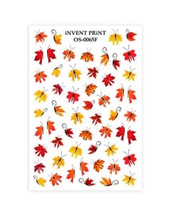 Набор Слайдер дизайн Осень Веточки Листья Бабочки OS 65F 2 шт Invent print