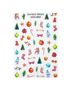 Слайдер дизайн Новый год Зима Зверята Рождество SDN 73 Invent print