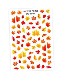 Набор Слайдер дизайн Осень Веточки Листья OS 75F 2 шт Invent print